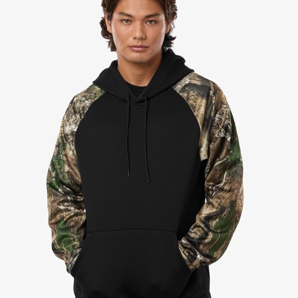 Unisex Realtree® Performance Colorblocked Hooded Sweatshirt Thumbnail