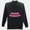 Long Sleeve Silk Touch Polo with Pocket Thumbnail