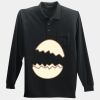 Long Sleeve Silk Touch Polo with Pocket Thumbnail