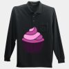 Long Sleeve Silk Touch Polo with Pocket Thumbnail