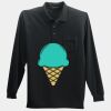 Long Sleeve Silk Touch Polo with Pocket Thumbnail