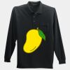 Long Sleeve Silk Touch Polo with Pocket Thumbnail