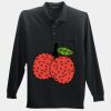 Long Sleeve Silk Touch Polo with Pocket Thumbnail