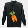 Long Sleeve Silk Touch Polo with Pocket Thumbnail