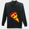 Long Sleeve Silk Touch Polo with Pocket Thumbnail