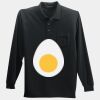 Long Sleeve Silk Touch Polo with Pocket Thumbnail