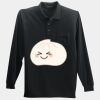 Long Sleeve Silk Touch Polo with Pocket Thumbnail
