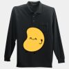 Long Sleeve Silk Touch Polo with Pocket Thumbnail