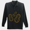 Long Sleeve Silk Touch Polo with Pocket Thumbnail