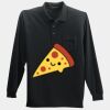 Long Sleeve Silk Touch Polo with Pocket Thumbnail