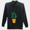 Long Sleeve Silk Touch Polo with Pocket Thumbnail
