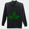 Long Sleeve Silk Touch Polo with Pocket Thumbnail