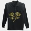Long Sleeve Silk Touch Polo with Pocket Thumbnail