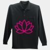 Long Sleeve Silk Touch Polo with Pocket Thumbnail