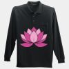 Long Sleeve Silk Touch Polo with Pocket Thumbnail
