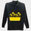 Long Sleeve Silk Touch Polo with Pocket Thumbnail