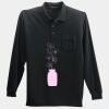 Long Sleeve Silk Touch Polo with Pocket Thumbnail