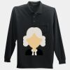 Long Sleeve Silk Touch Polo with Pocket Thumbnail