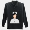 Long Sleeve Silk Touch Polo with Pocket Thumbnail