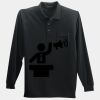 Long Sleeve Silk Touch Polo with Pocket Thumbnail