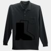 Long Sleeve Silk Touch Polo with Pocket Thumbnail