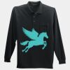 Long Sleeve Silk Touch Polo with Pocket Thumbnail