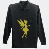 Long Sleeve Silk Touch Polo with Pocket Thumbnail