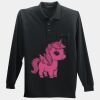 Long Sleeve Silk Touch Polo with Pocket Thumbnail