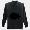 Long Sleeve Silk Touch Polo with Pocket Thumbnail