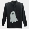 Long Sleeve Silk Touch Polo with Pocket Thumbnail