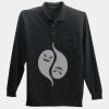 Long Sleeve Silk Touch Polo with Pocket Thumbnail