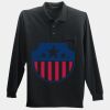 Long Sleeve Silk Touch Polo with Pocket Thumbnail