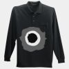 Long Sleeve Silk Touch Polo with Pocket Thumbnail