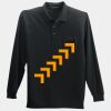Long Sleeve Silk Touch Polo with Pocket Thumbnail