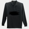 Long Sleeve Silk Touch Polo with Pocket Thumbnail