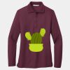Women's Silk Touch Long Sleeve Polo Thumbnail